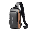 Mochila de Ombro Anti-Furto com Senha USB Slim Bag