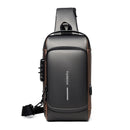 Mochila de Ombro Anti-Furto com Senha USB Slim Bag